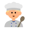 Man Cook: Medium-Light Skin Tone Emoji 👨🏼‍🍳 image - Tossface style