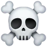 Emoji Teschio e ossa incrociate ☠ image - Samsung style