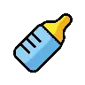 奶瓶 Emoji 🍼 image - OpenMoji style