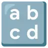 Emoji Input Symbol for Latin Small Letters 🔡 image - Google Noto Color style