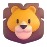 Emoji Lion Face 🦁 image - Microsoft 3D Fluent style