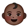 Baby: Dark Skin Tone Emoji 👶🏿 image - Samsung style