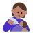Person Feeding Baby: Medium Skin Tone