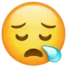 ใบหน้าง่วงนอน Emoji 😪 image - WhatsApp style