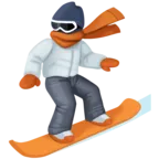 Snowboarder Emoji 🏂 image - Facebook Meta style