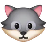 หน้าหมาป่า Emoji 🐺 image - Samsung style