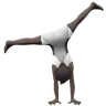 Person Cartwheeling: Dark Skin Tone Emoji 🤸🏿 image - Apple style