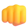 Emoji Fisted Hand Sign 👊 image - Microsoft 3D Fluent style