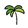棕榈树 Emoji 🌴 image - OpenMoji style