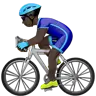 Man Biking: Dark Skin Tone Emoji 🚴🏿‍♂️ image - Apple style