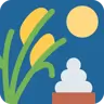 Emoji Cerimonia di osservazione della luna 🎑 image - Twitter / X (Twemoji) style