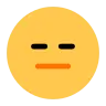 Expressionless Face Emoji 😑 image - Tossface style