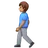 Man Walking: Medium Skin Tone