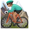 Man Mountain Biking: Medium Skin Tone Emoji 🚵🏽‍♂️ image - WhatsApp style