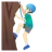Man Climbing: Light Skin Tone