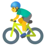 Man Biking Emoji 🚴‍♂️ image - Google Noto Color style