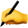 Writing Hand Emoji ✍ image - Apple style