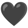 Black Heart Emoji 🖤 image - Google Noto Color style
