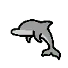 Delphin Emoji 🐬 image - OpenMoji style