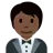 Person In Tuxedo: Dark Skin Tone