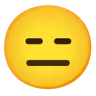 Expressionless Face Emoji 😑 image - Google Noto Color style