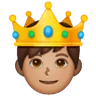 Prince: Medium Skin Tone Emoji 🤴🏽 image - Samsung style