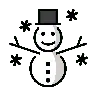 Snowman Emoji ☃ image - OpenMoji style
