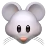 Mouse Face Emoji 🐭 image - Apple style