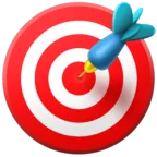 Direkter Treffer Emoji 🎯 image - Facebook Meta style