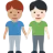 Men Holding Hands: Medium Skin Tone, Light Skin Tone