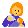 Woman Feeding Baby Emoji 👩‍🍼 image - Tossface style