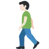 Man Walking: Light Skin Tone Emoji 🚶🏻‍♂️ image - Twitter / X (Twemoji) style