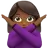 Woman Gesturing No: Medium-Dark Skin Tone