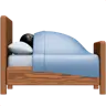 Person In Bed: Light Skin Tone Emoji 🛌🏻 image - Apple style