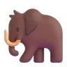 Emoji Mammut 🦣 image - Microsoft 3D Fluent style
