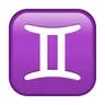 Gemini Emoji ♊ image - Telegram style