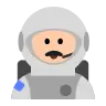 Man Astronaut: Light Skin Tone Emoji 👨🏻‍🚀 image - Tossface style