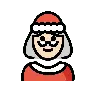 Mrs. Claus: Light Skin Tone Emoji 🤶🏻 image - OpenMoji style