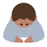 Person Bowing: Medium Skin Tone Emoji 🙇🏽 image - Tossface style