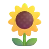 Sunflower Emoji 🌻 image - Microsoft 3D Fluent style