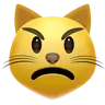 Schmollendes Katzengesicht Emoji 😾 image - Apple style