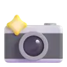 กล้องพร้อมแฟลช Emoji 📸 image - Microsoft 3D Fluent style
