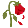 Emoji Fiore appassito 🥀 image - Google Noto Color style