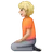 Person Kneeling: Medium-Light Skin Tone