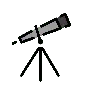 Emoji Telescopio 🔭 image - OpenMoji style
