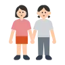 Women Holding Hands: Light Skin Tone Emoji 👭🏻 image - Tossface style