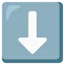 Down Arrow Emoji ⬇ image - Google Noto Color style