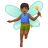 Man Fairy: Medium-Dark Skin Tone Emoji 🧚🏾‍♂️ image - Samsung style