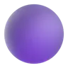 Büyük mor daire Emoji 🟣 image - Microsoft 3D Fluent style