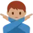 Man Gesturing No: Medium Skin Tone